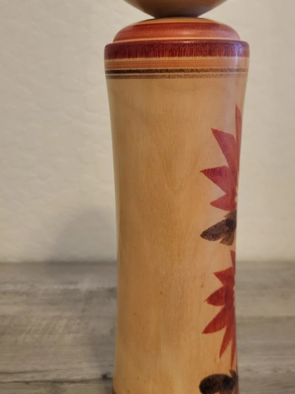 Kokeshi Hand Made Japenese Doll.  Signed By Artist